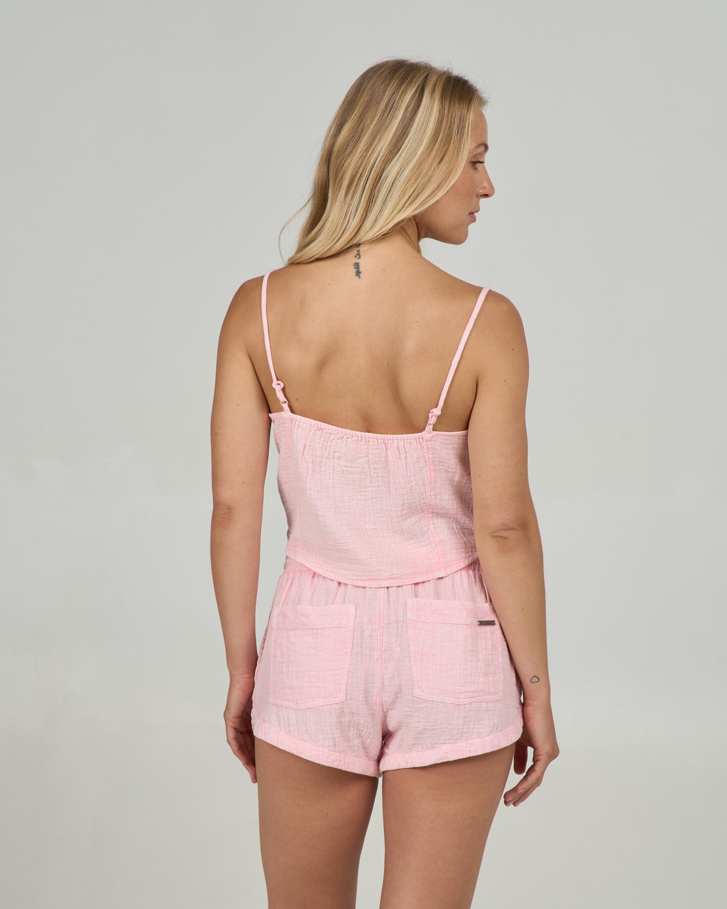 Back view of the Cloudbreak Cami - Pink Skies. 