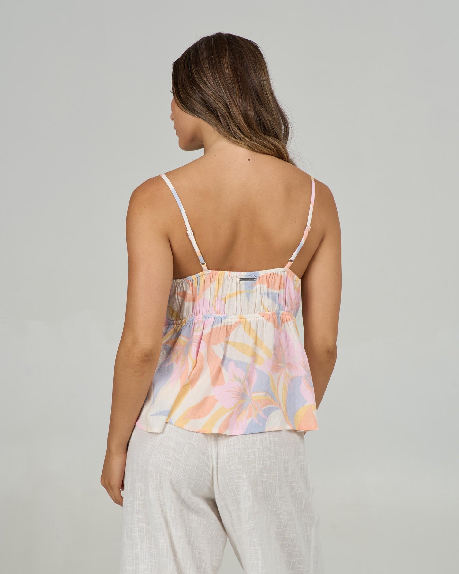 Back view of the Bloomed Cami - Off White. 
