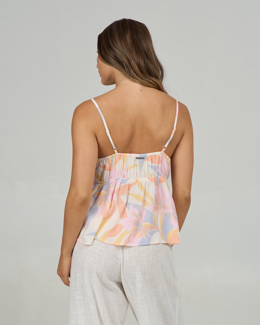 Back view of the Bloomed Cami - Off White. 