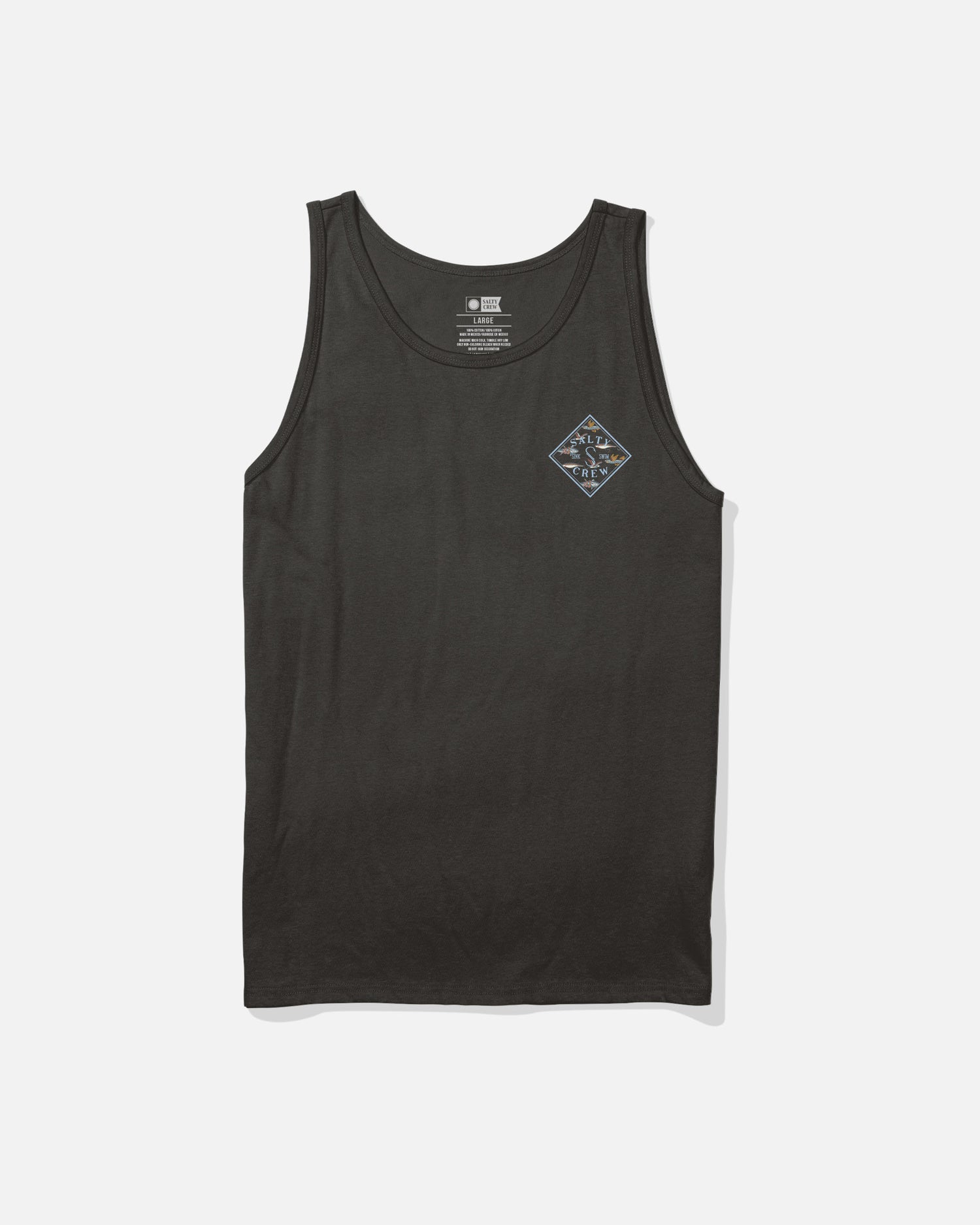 Front view of the Tippet Fill Tank - Black. 