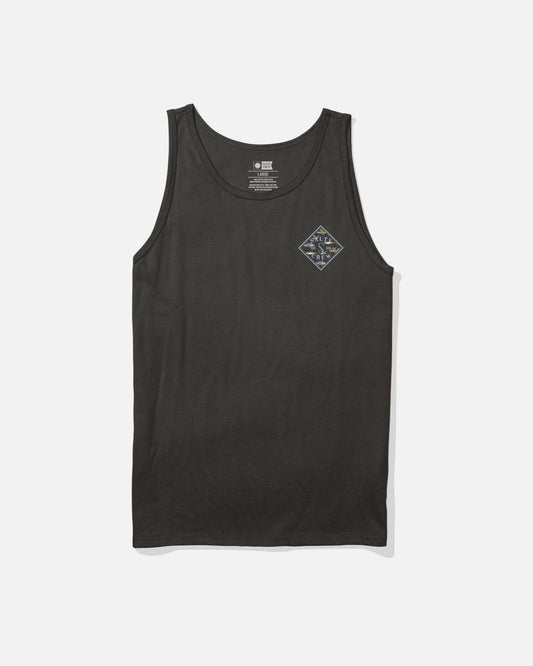 Front view of the Tippet Fill Tank - Black. 