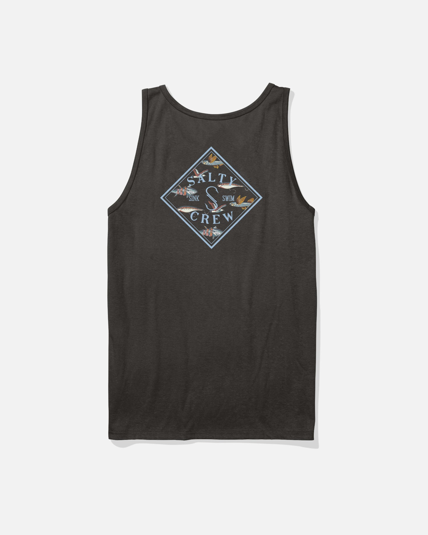 Back view of the Tippet Fill Tank - Black. 