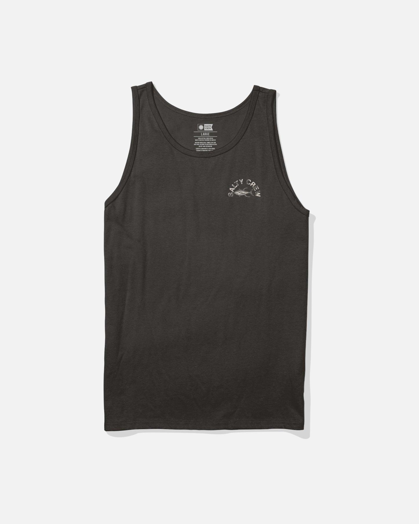 Front view of the Stamped Tank - Black. 