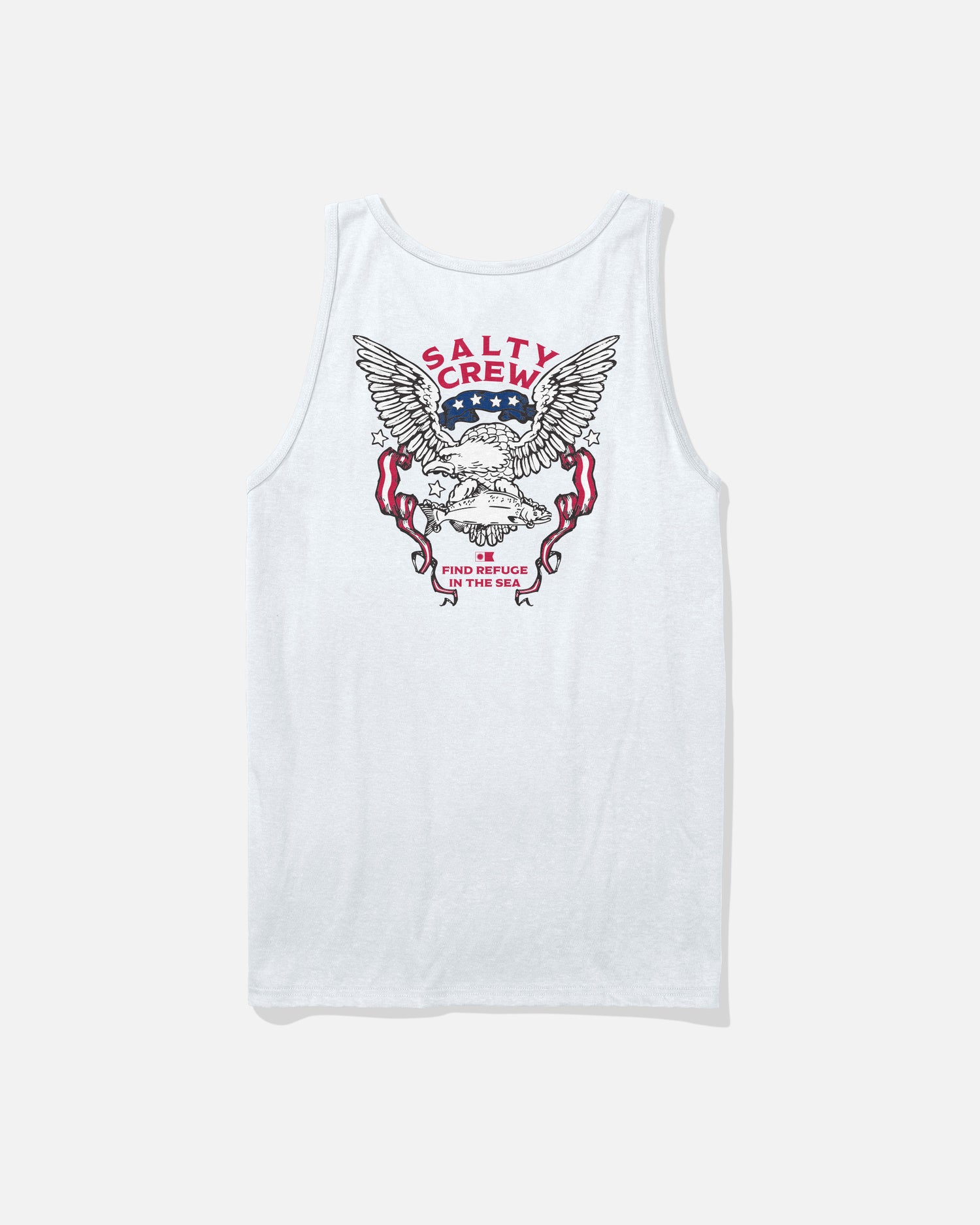 Front view of the American Talon Tank - White. 