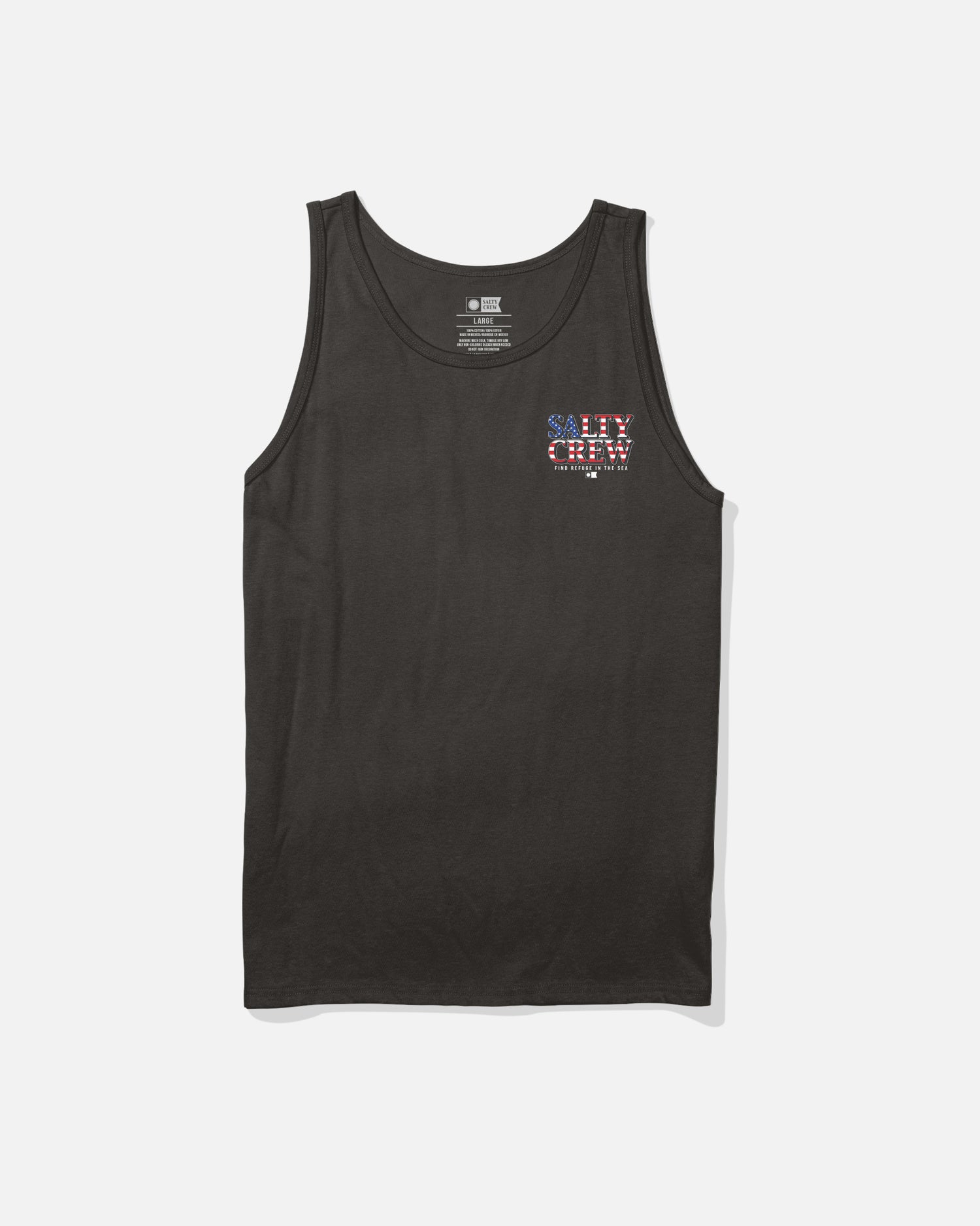 Front view of the America Optic Tank - Black. 