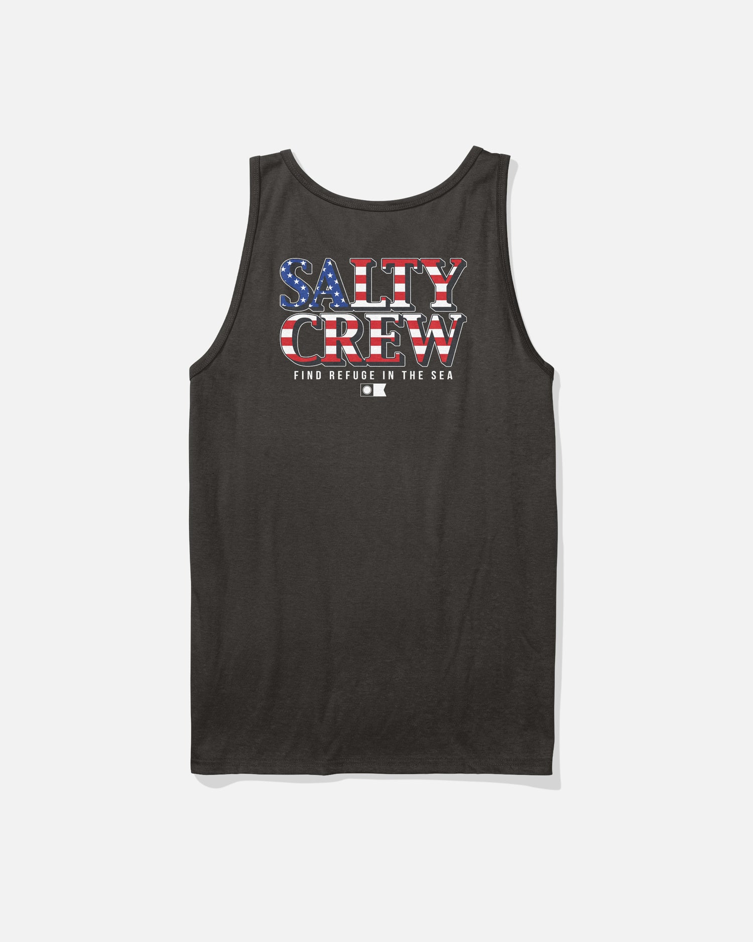Back view of the America Optic Tank - Black. 