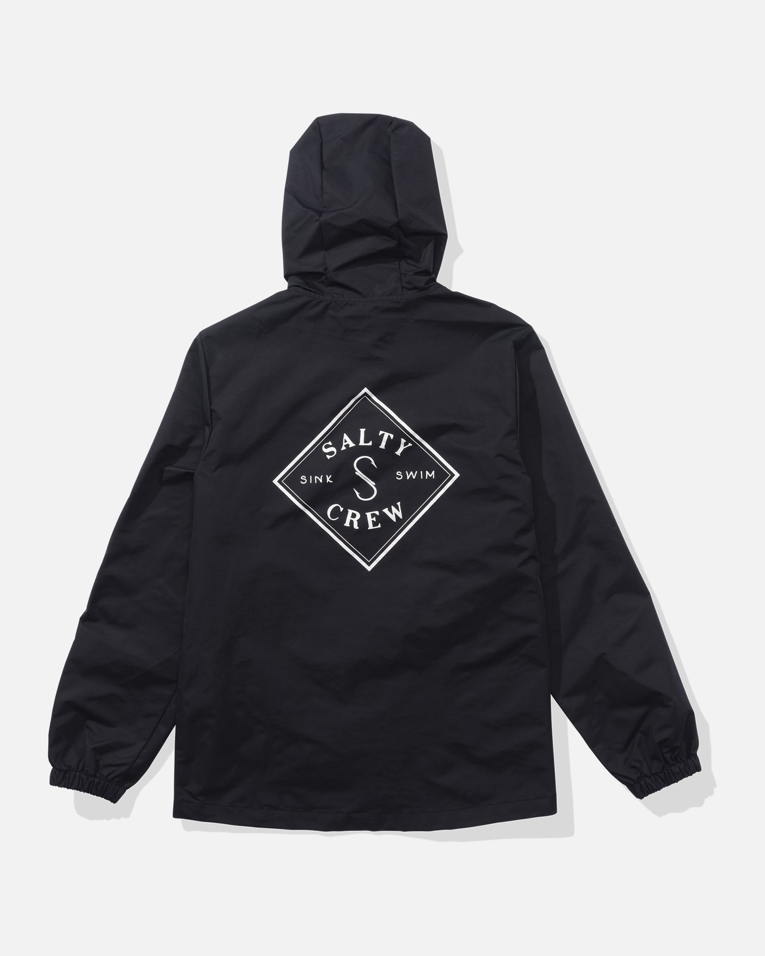 Back view of the Tippet Snap Jacket - Black. 