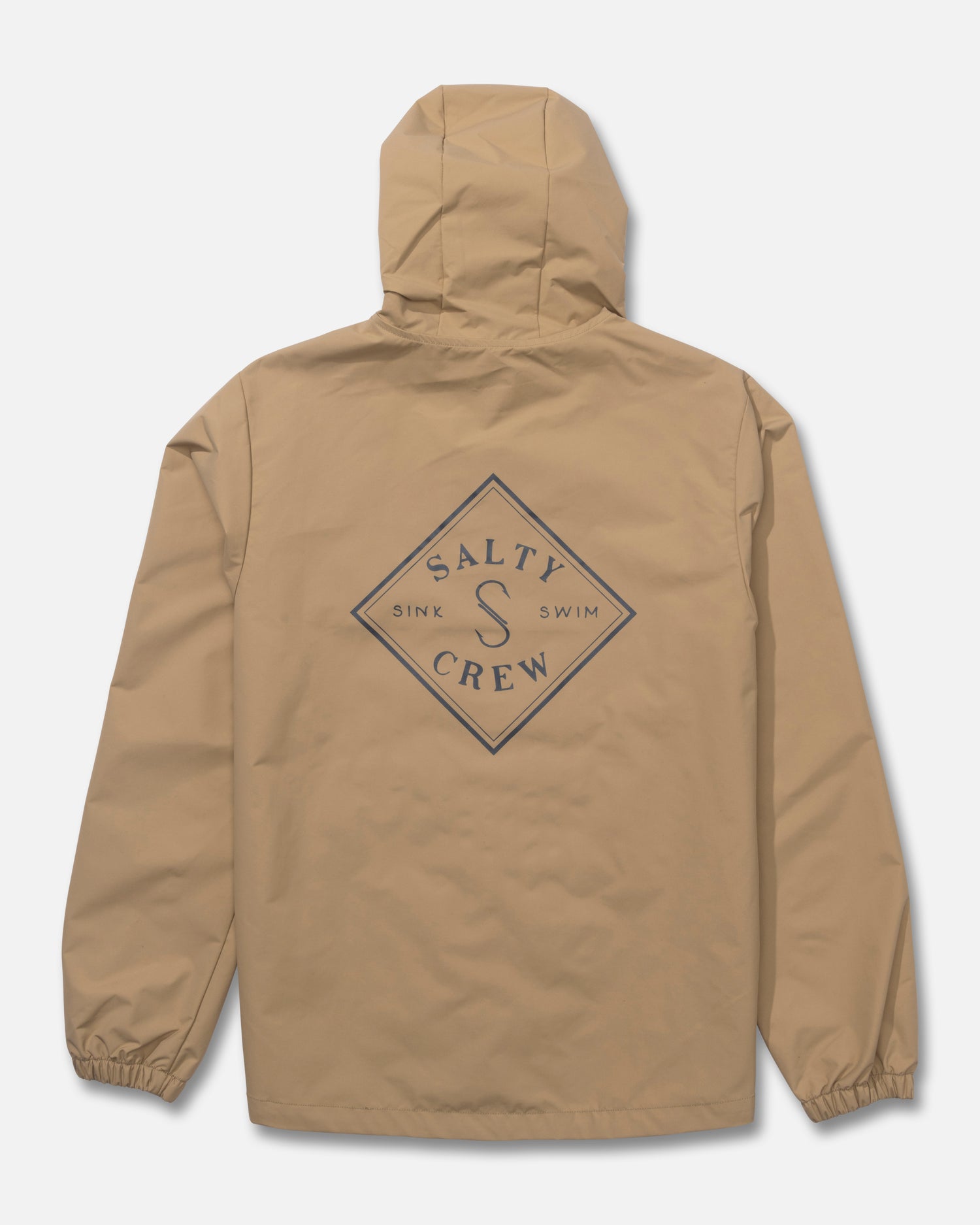 Back view of the Tippet Snap Jacket - Khaki. 