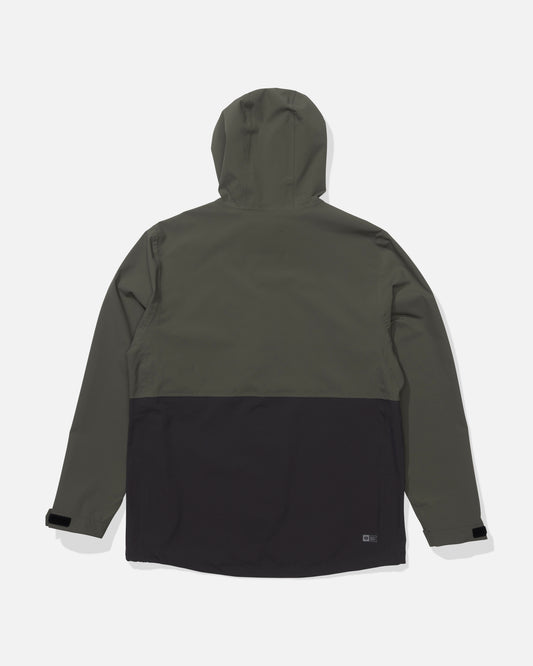 Back view of the Long Range Jacket - Iron.