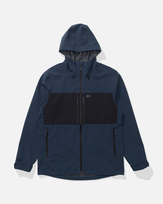 Front view of the Long Range Jacket - Navy. 