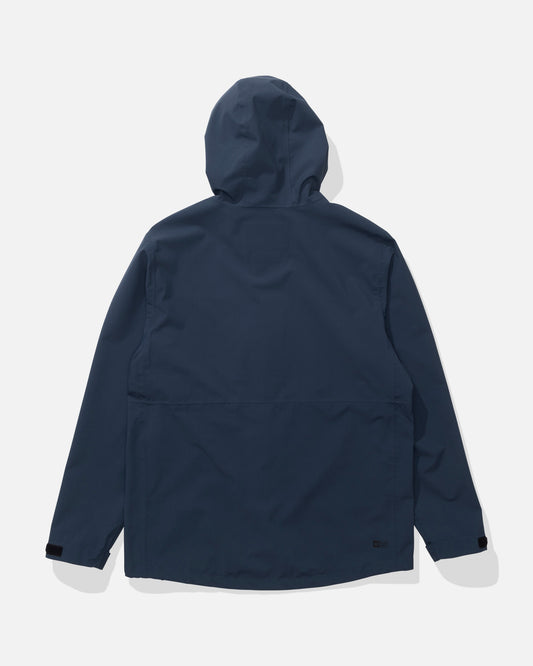 Back view of the Long Range Jacket - Navy. 