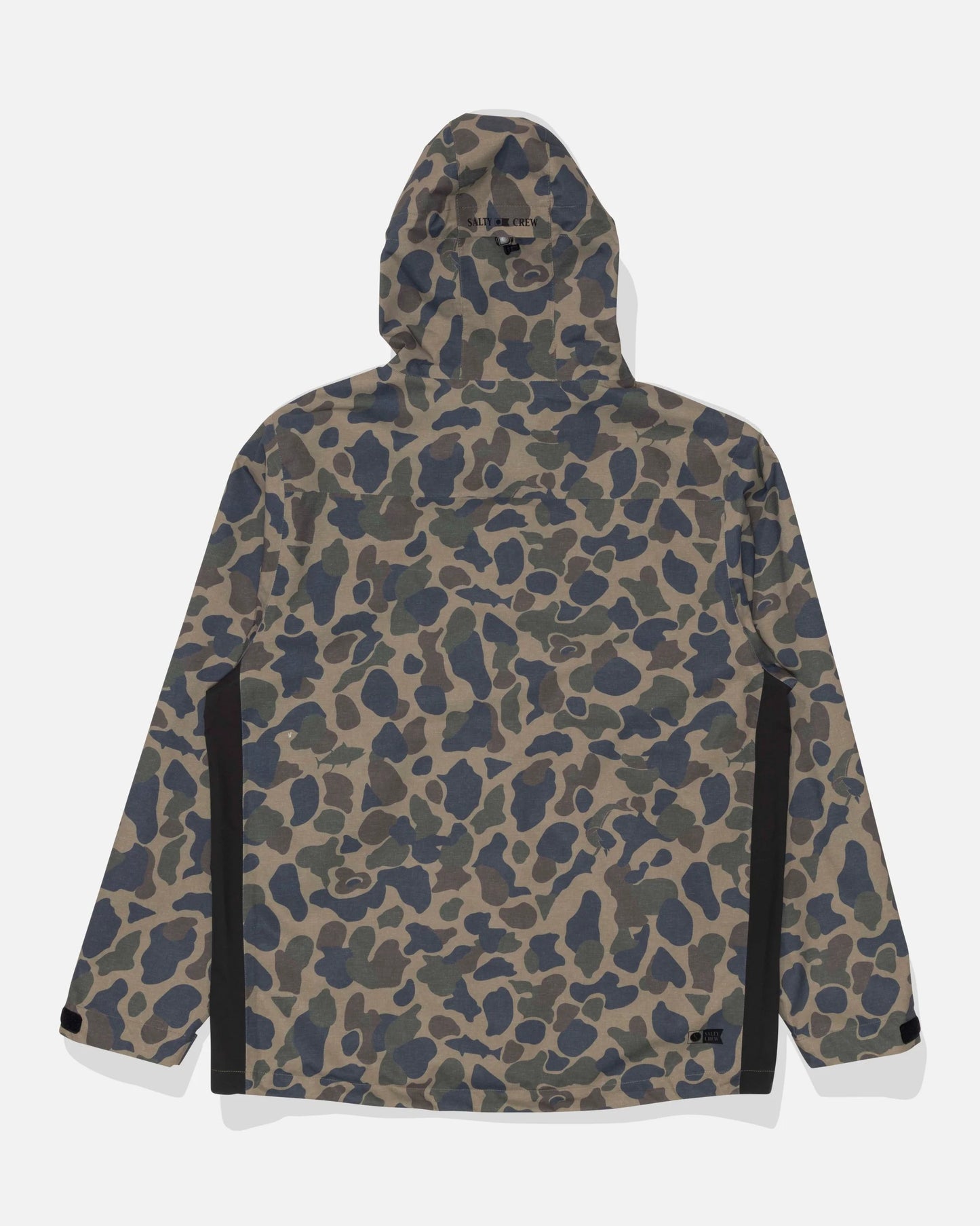 Back view of the Long Range Jacket - Sand Camo. 