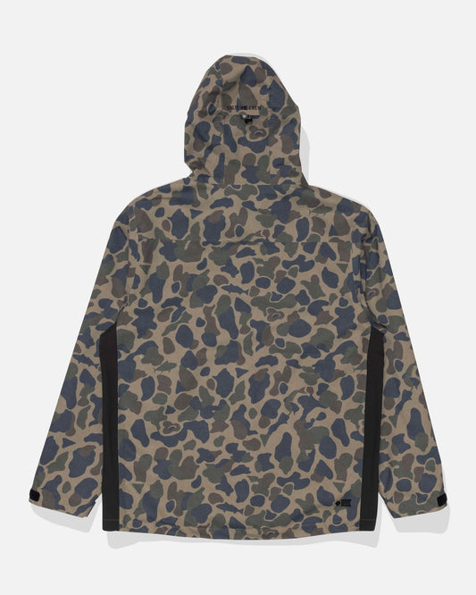 Back view of the Long Range Jacket - Sand Camo. 