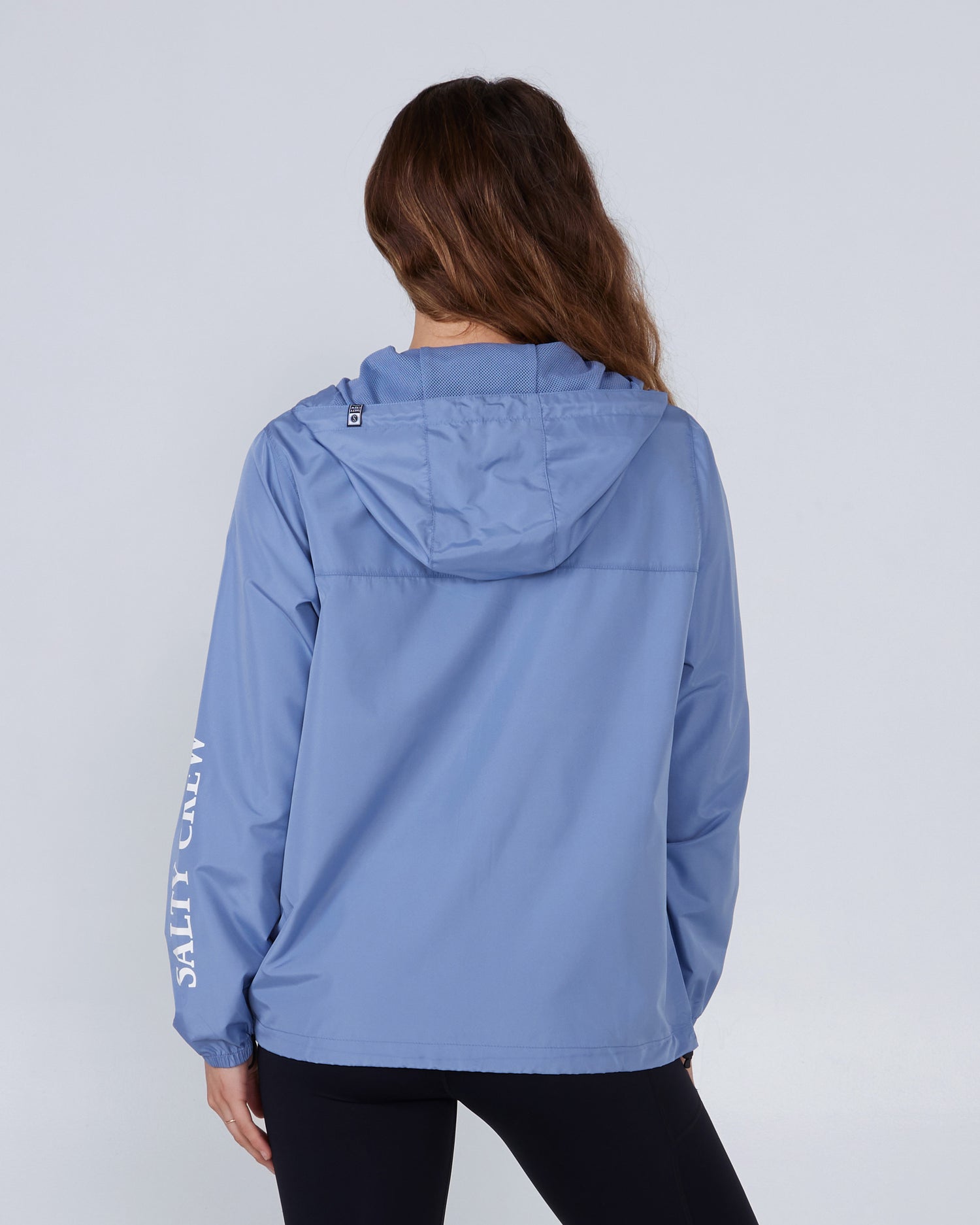 back view of Frits Marine Blue Windbreaker