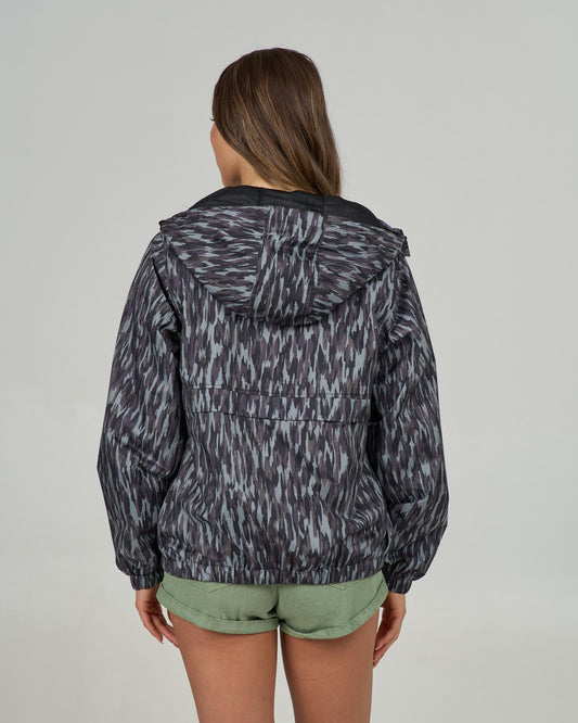 Back view of the Barrier Windbreaker - Camo. 