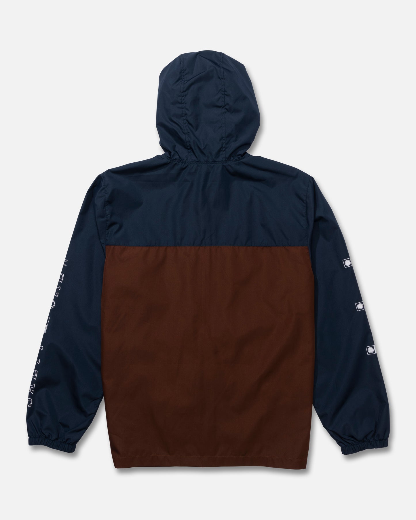 Back view of the Surface Windbreaker Jacket - Friar Brown. 
