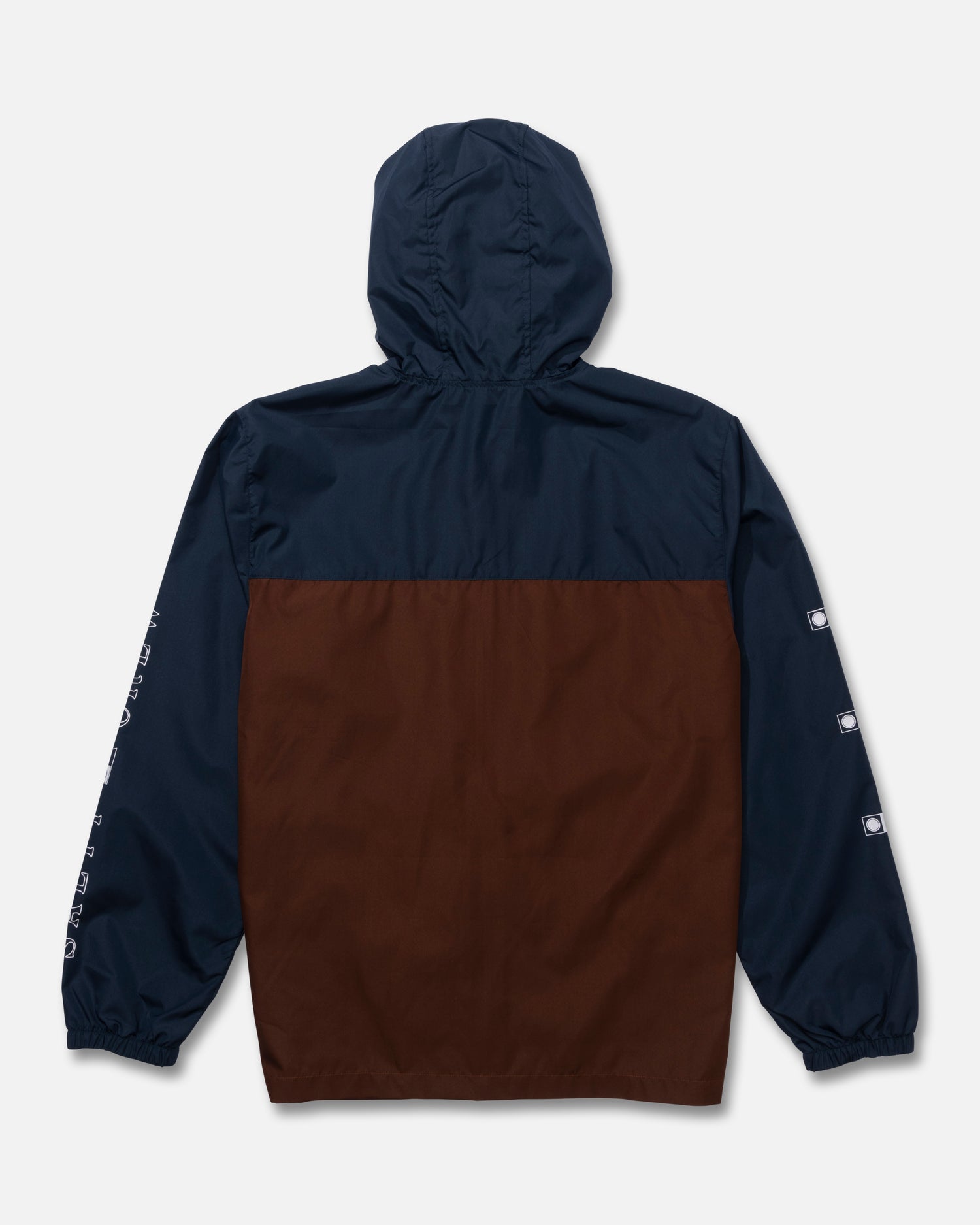 Back view of the Surface Windbreaker Jacket - Friar Brown. 