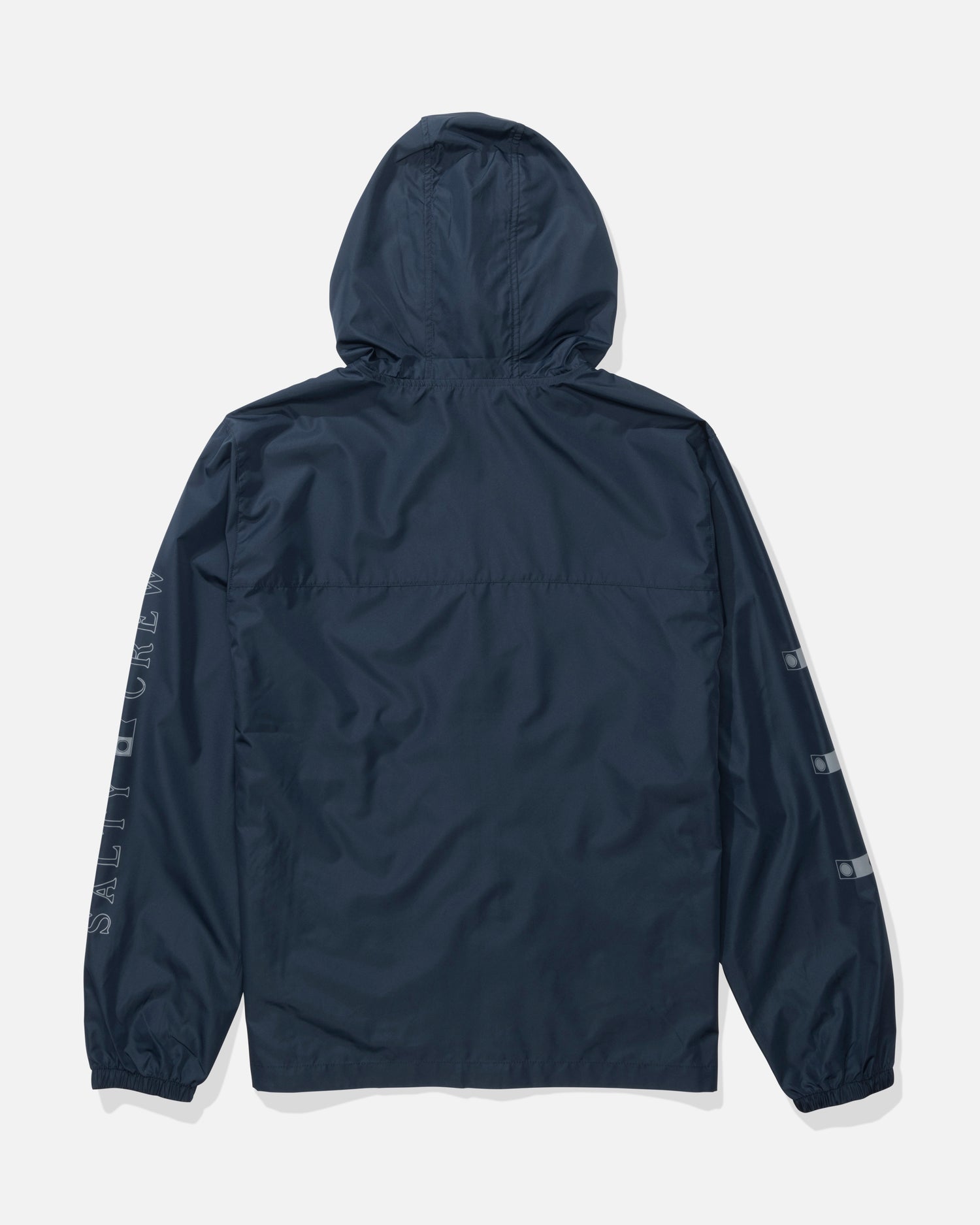 Back view of the Surface Windbreaker Jacket - Navy. 