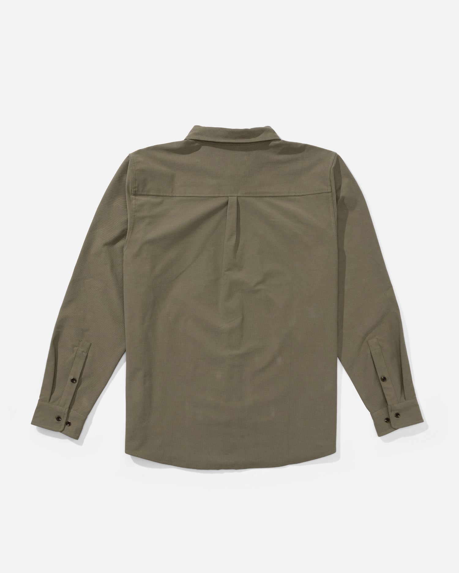 Back view of the Mariners Overshirt - Dusty Olive. 