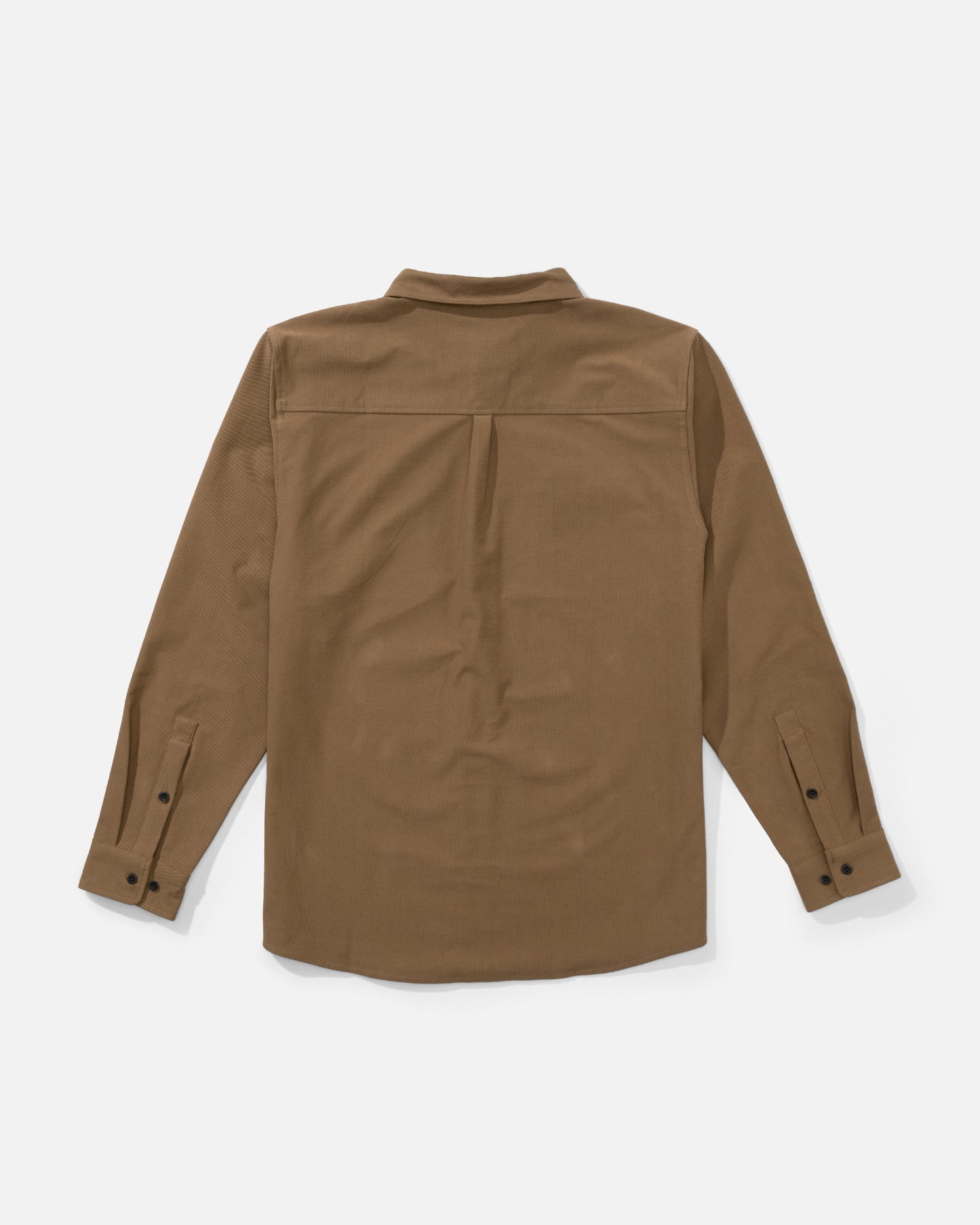 Back view of the Mariners Overshirt - Dark Brown. 