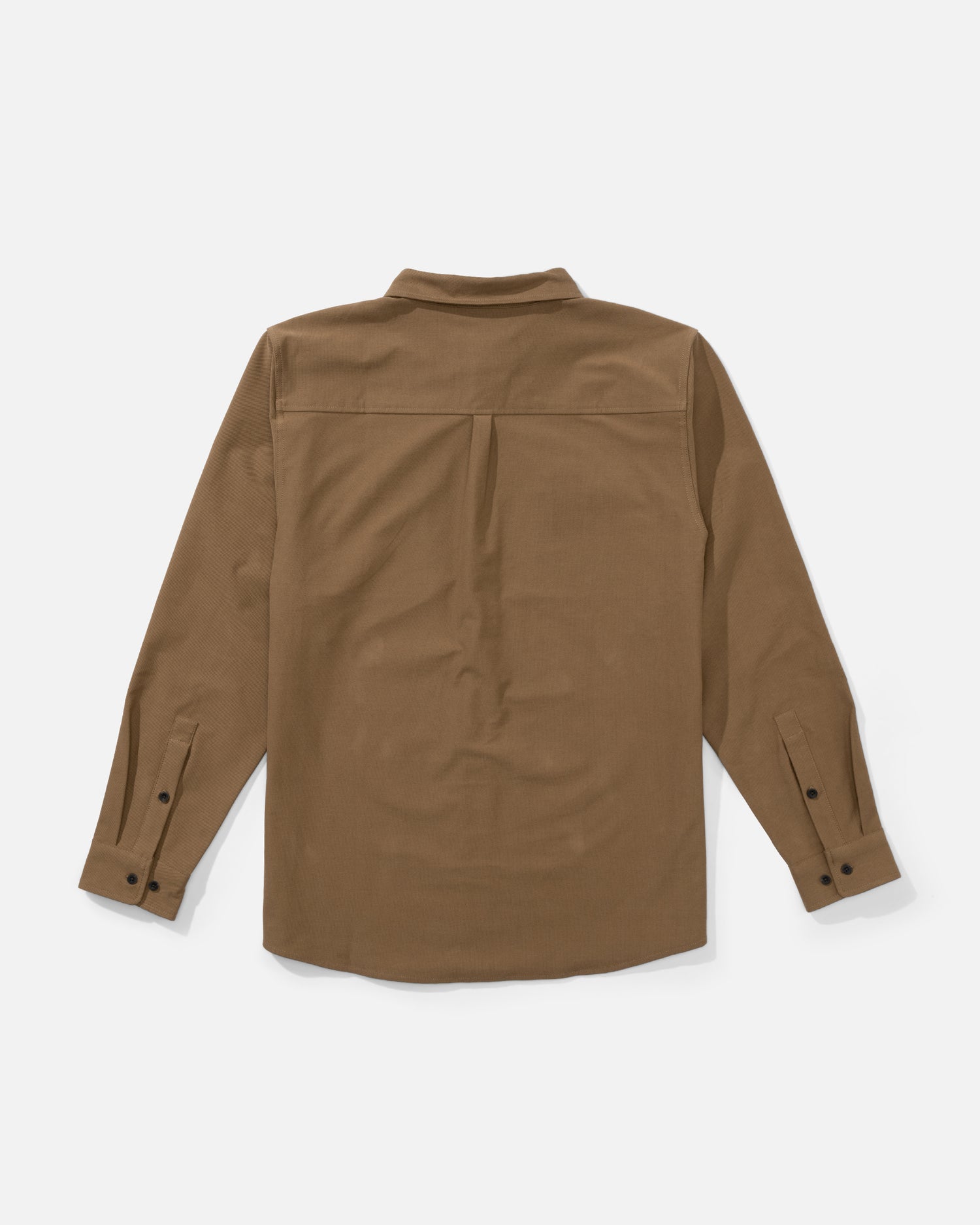Back view of the Mariners Overshirt - Dark Brown. 
