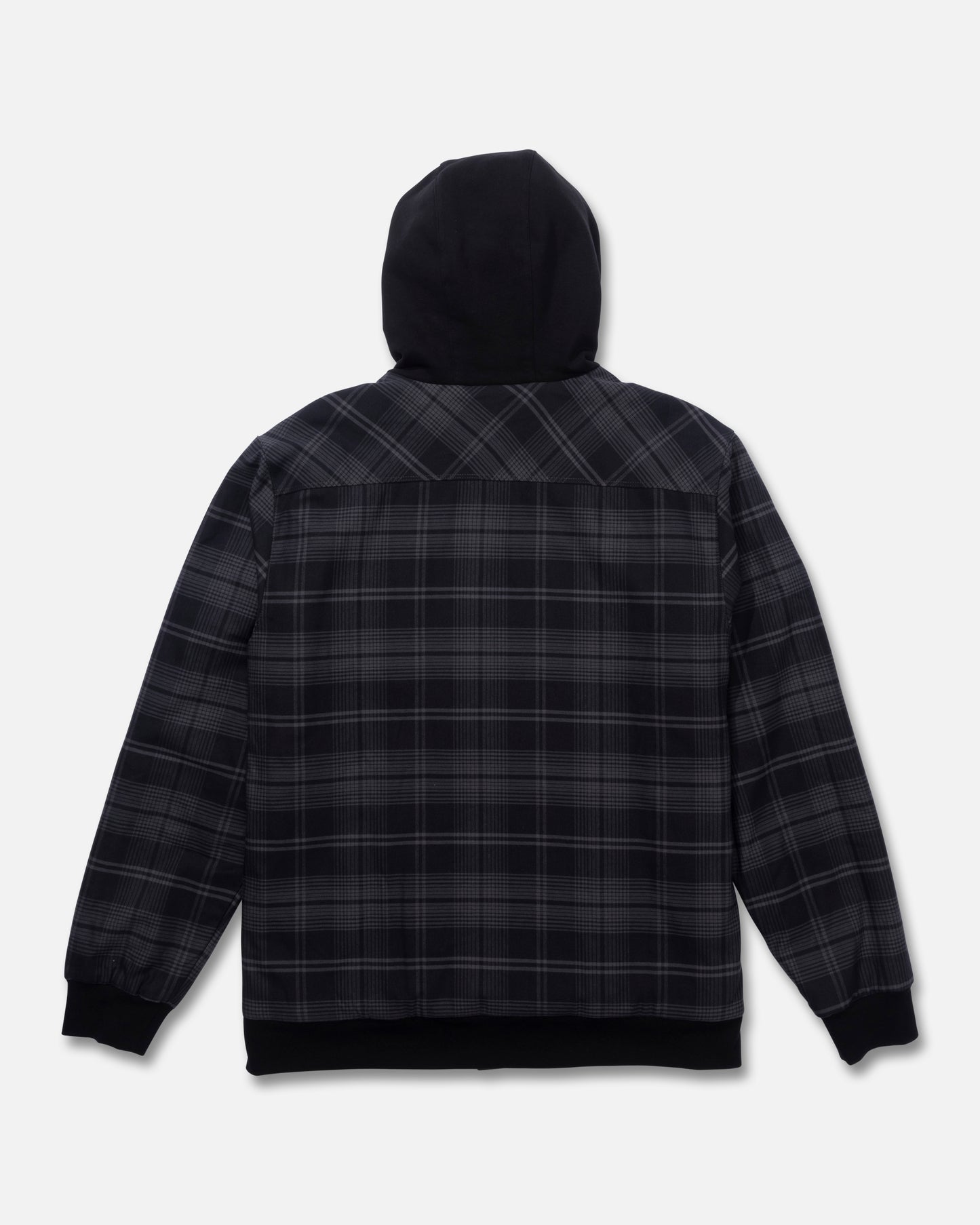 Back view of the Fathom Jacket - Black. 
