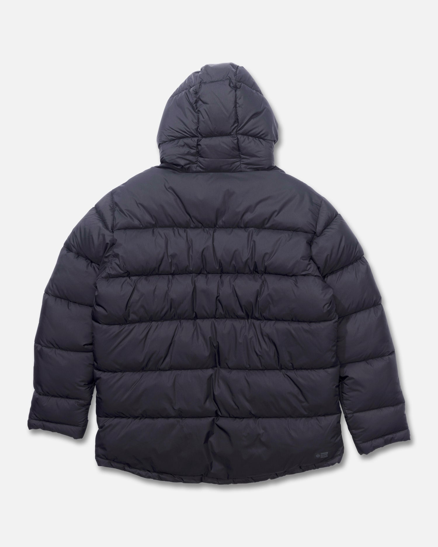 Back view of the Apex Barrier Jacket - Pirate Black. 