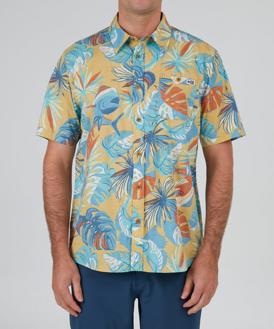 front view of Large Kine Seaweed S/S Woven