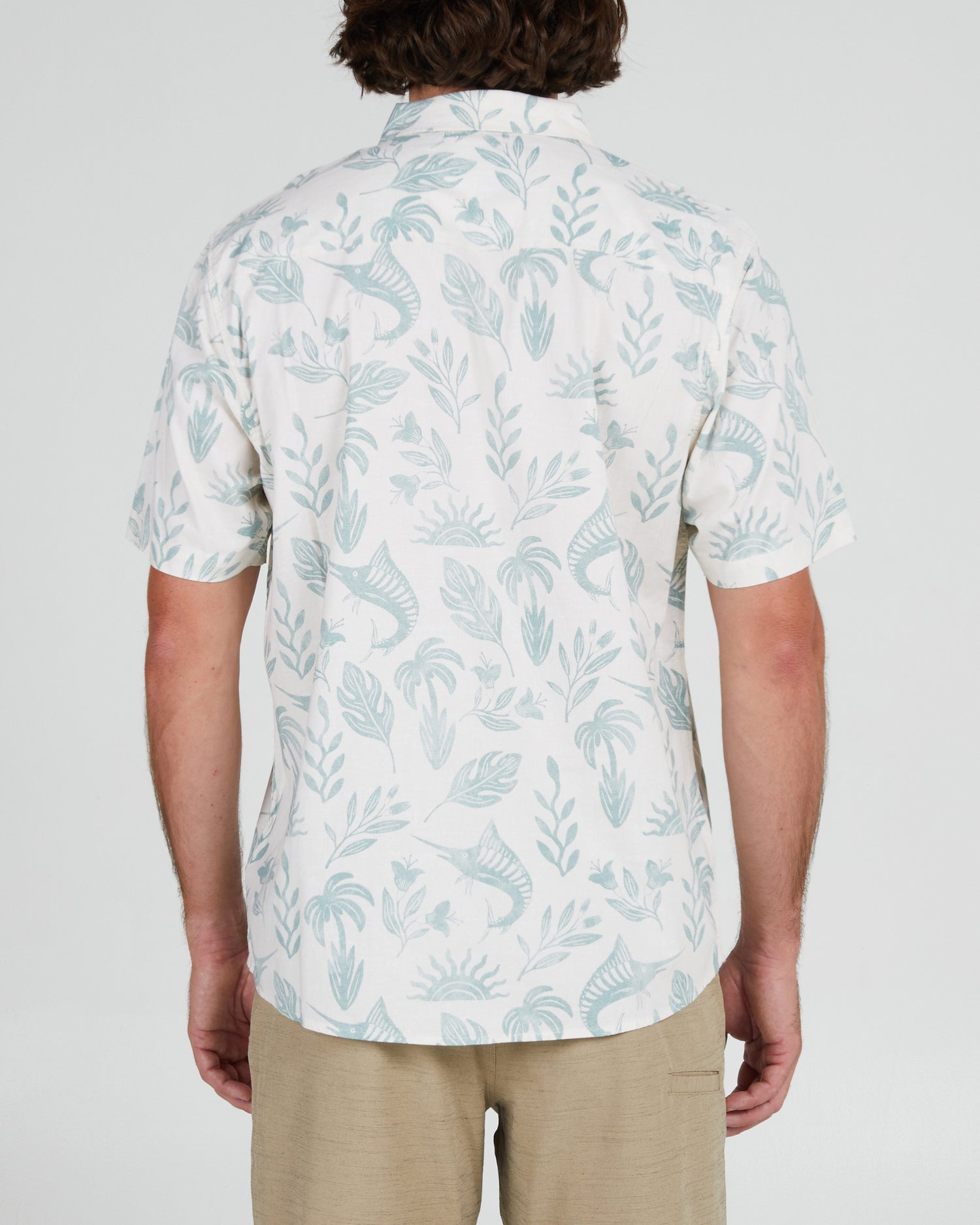 back view of Broadbill Natural S/S Woven