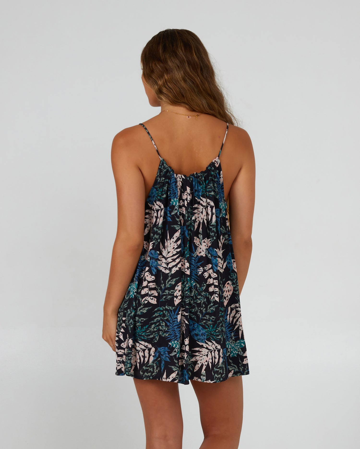 back view of Shorebreak Black Tropic Dress