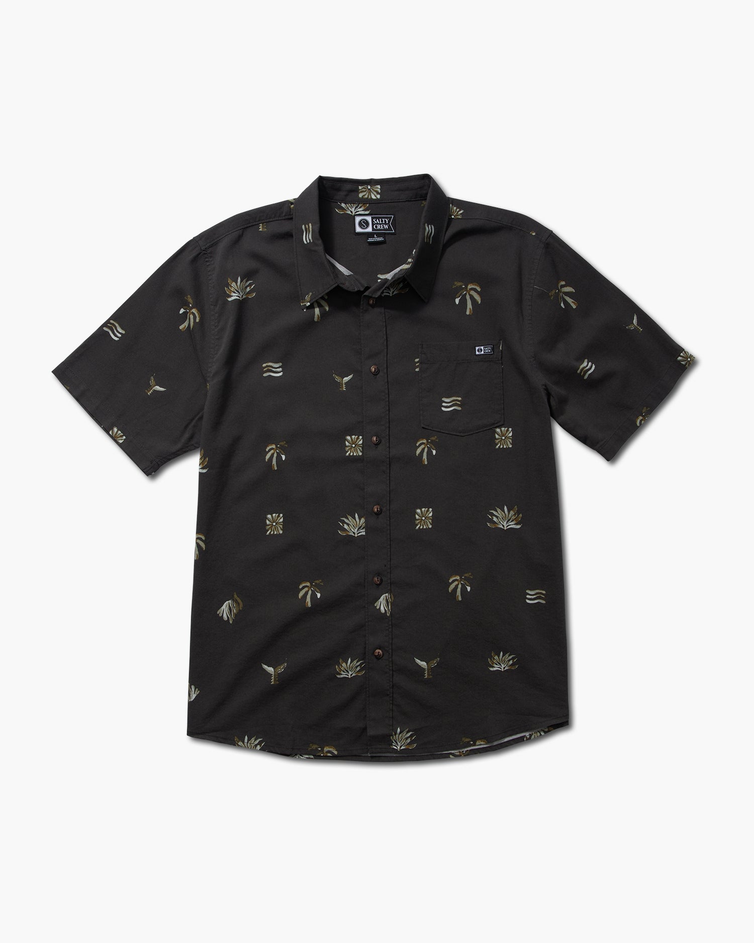 Front view of the Oasis Woven - Black. 