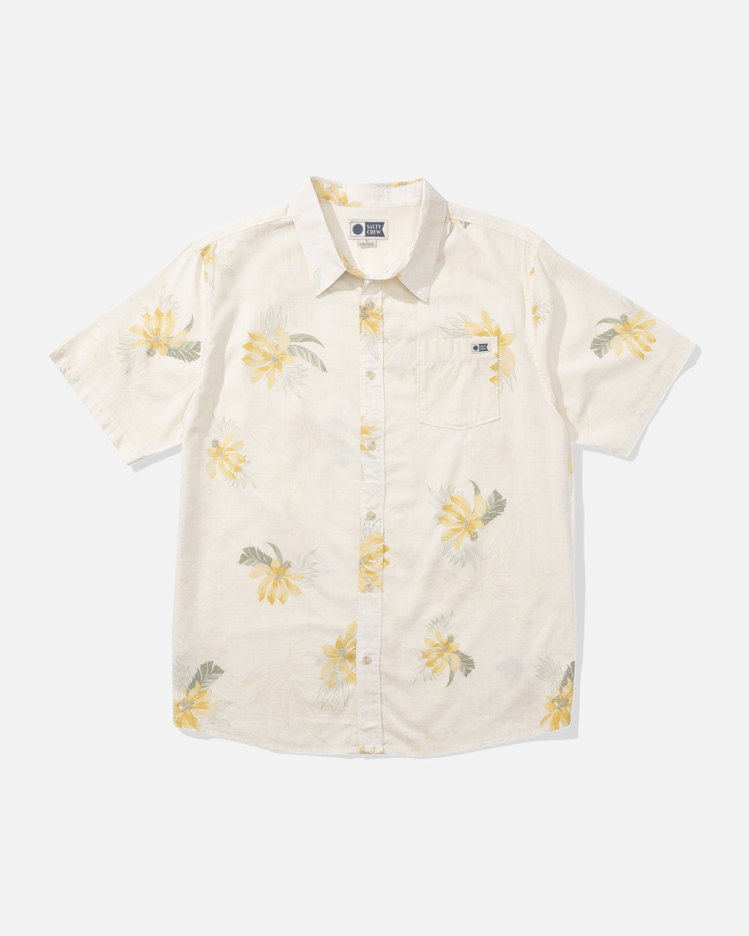 Front view of the Bloomin Button Up - Salt. 