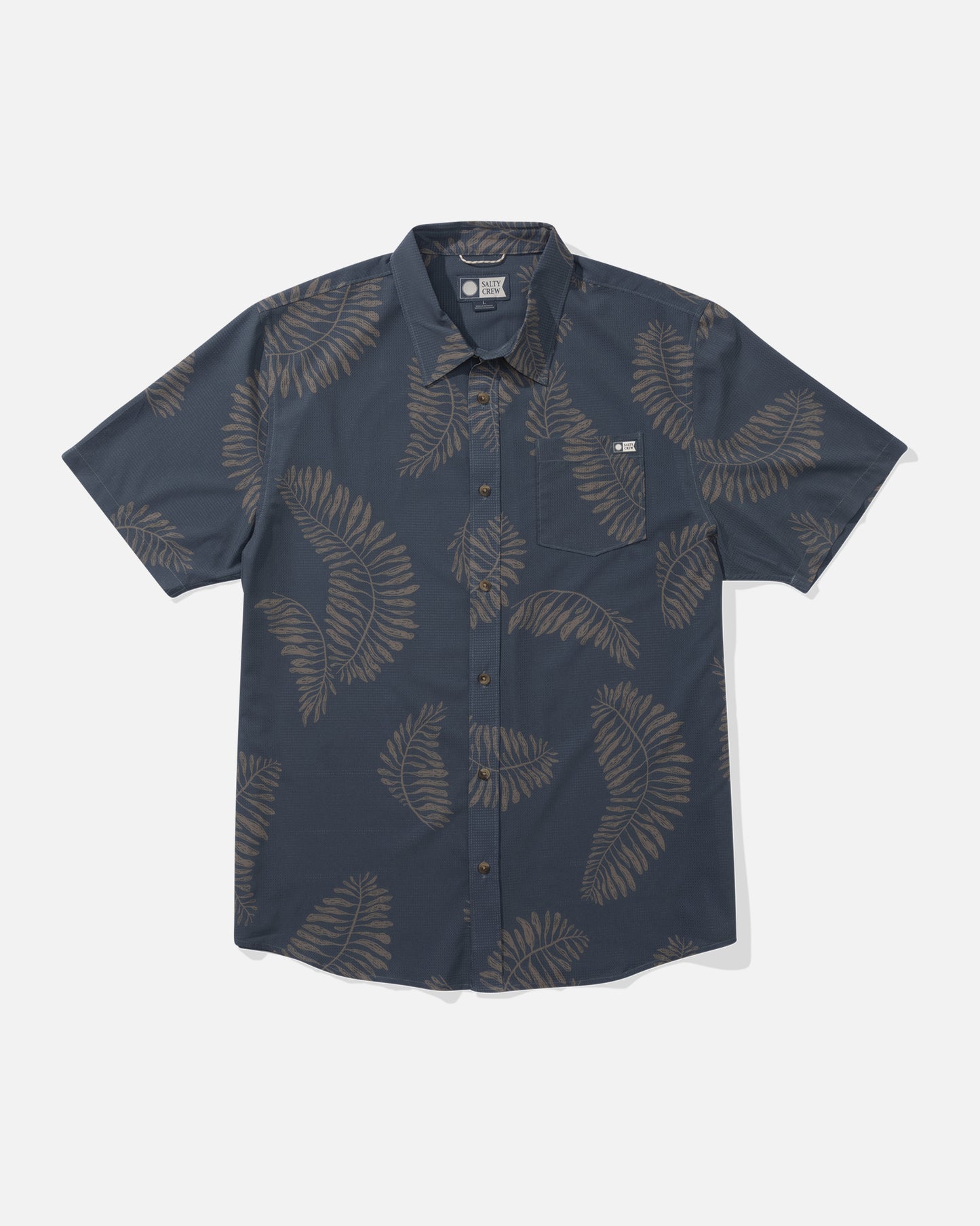 Front view of the Stringer Perforated UV Woven - Bluefin.