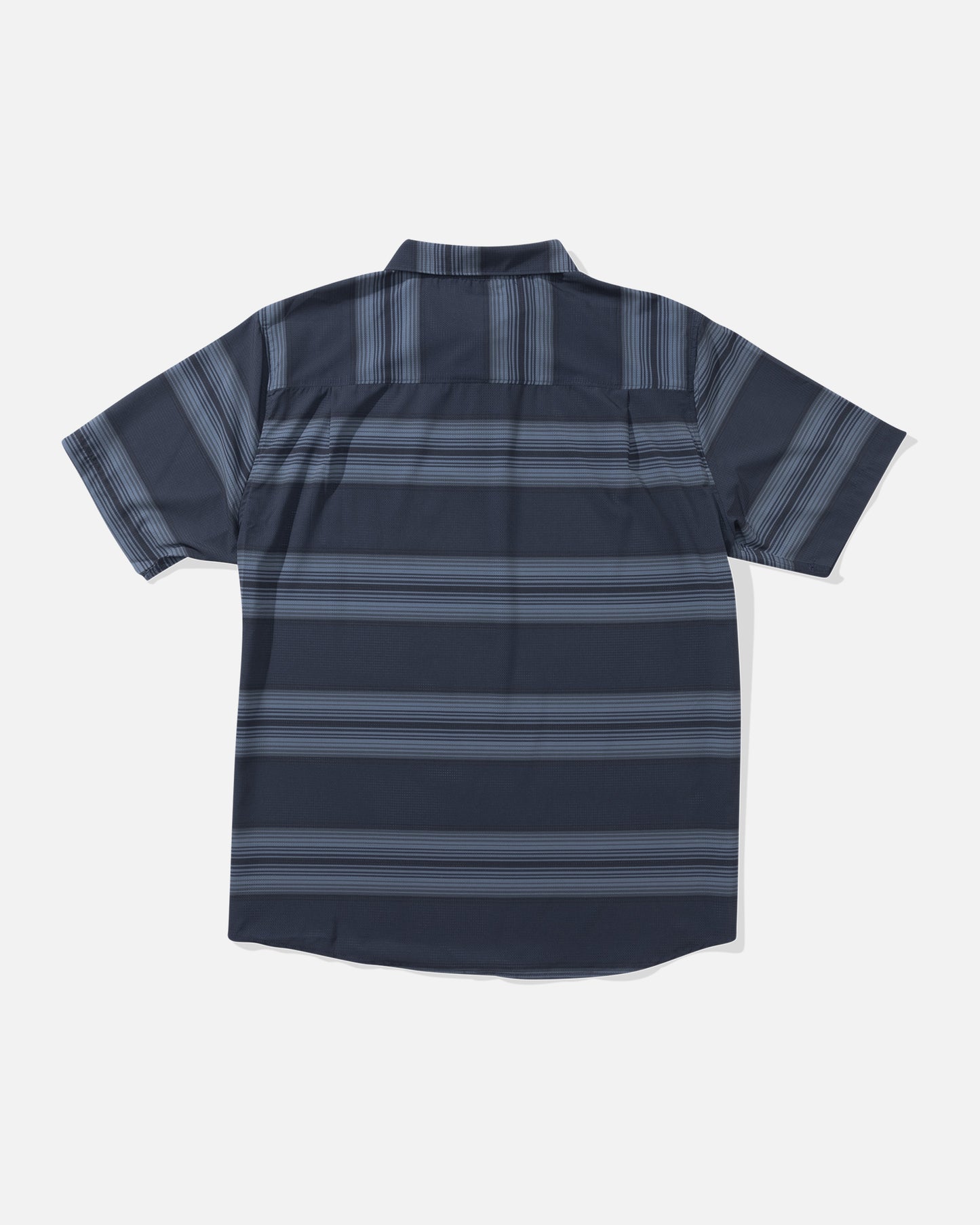 Back view of the Sundown Perforated Polo - Navy. 