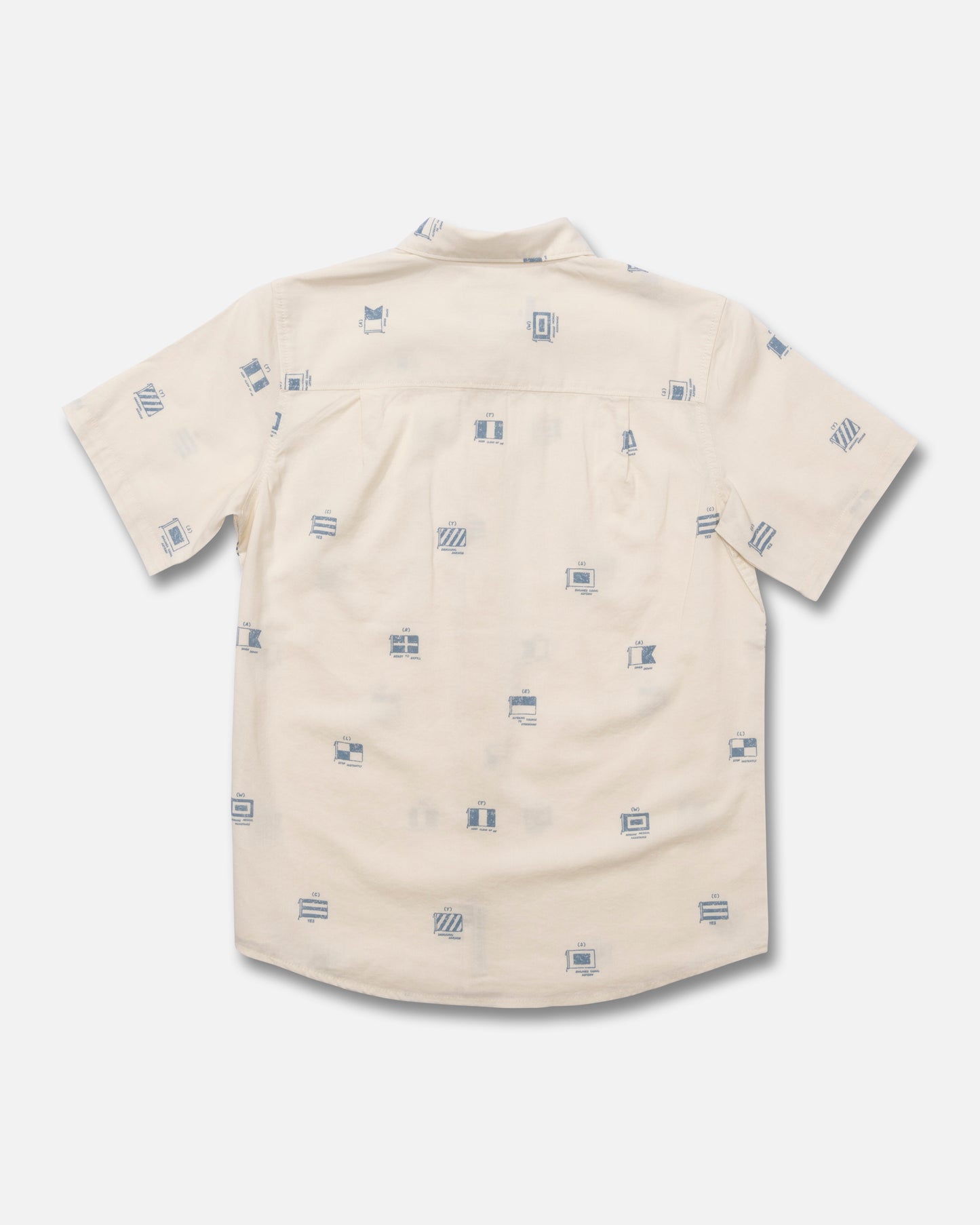 Back view of the Session Boys Button Up - Off White. 