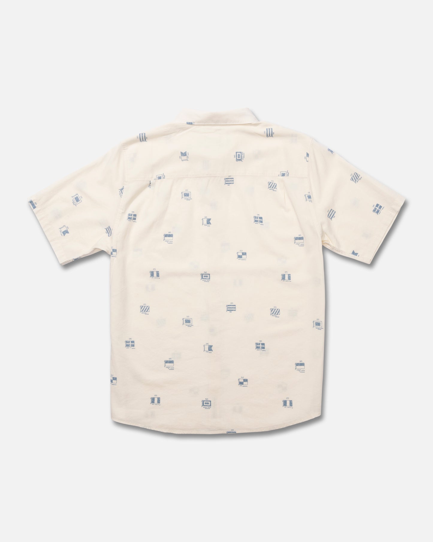 Back view of the Session Button Up - Off White. 