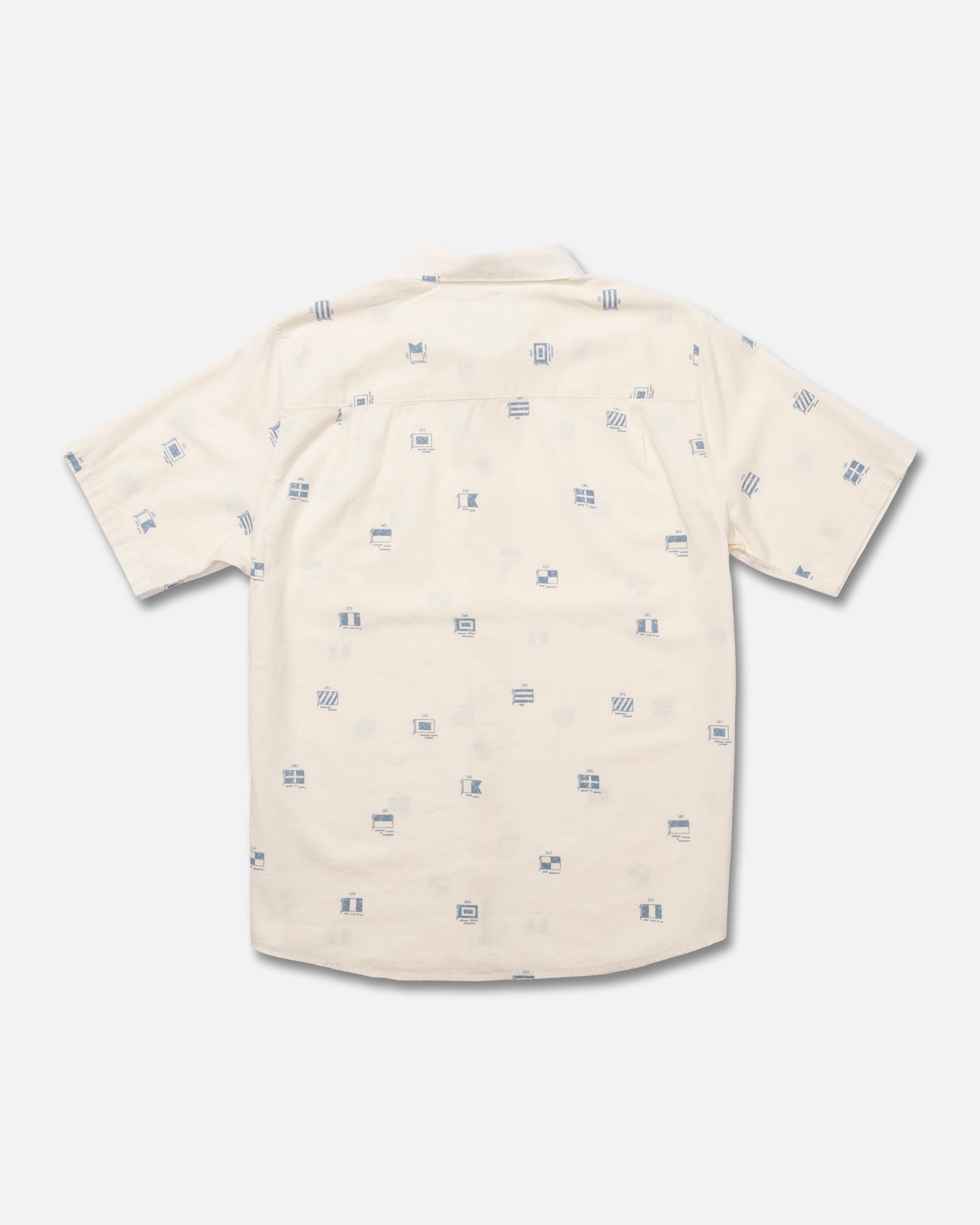 Back view of the Session Button Up - Off White. 