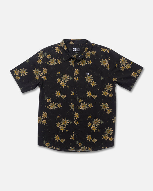 Front view of the Session Button Up - Phantom. 