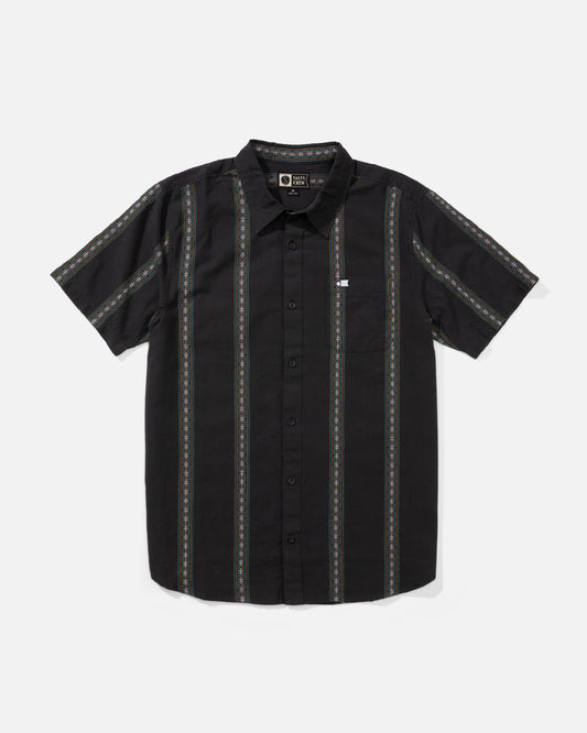 Front view of the Crew Ss Button Up - Phantom. 