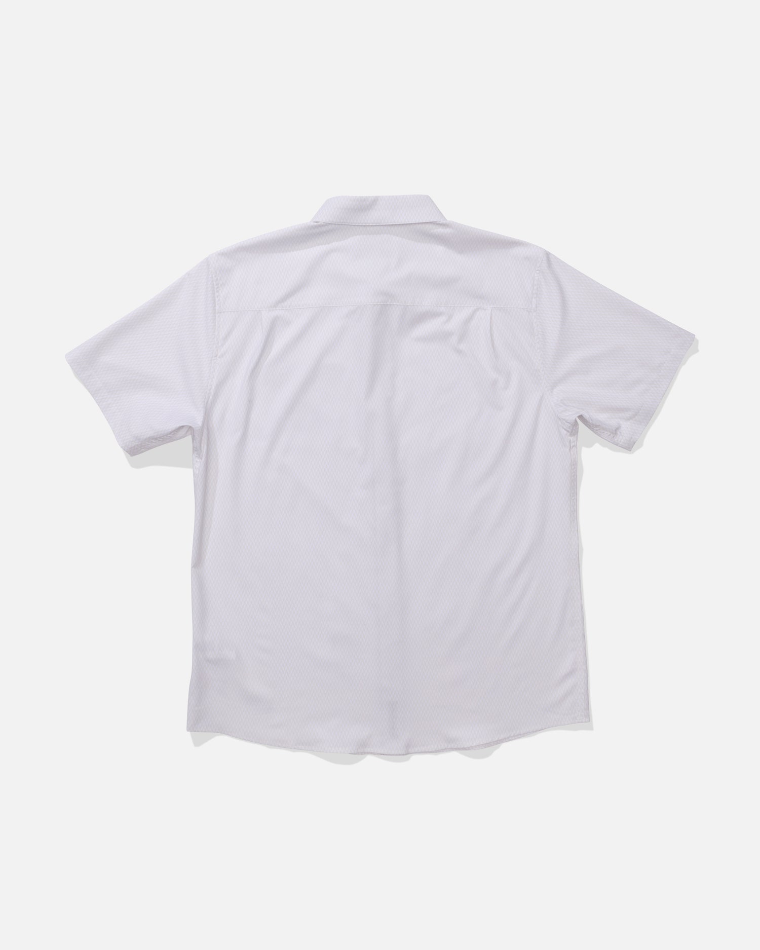 Back view of the Drifter UV Button Up - Natural. 
