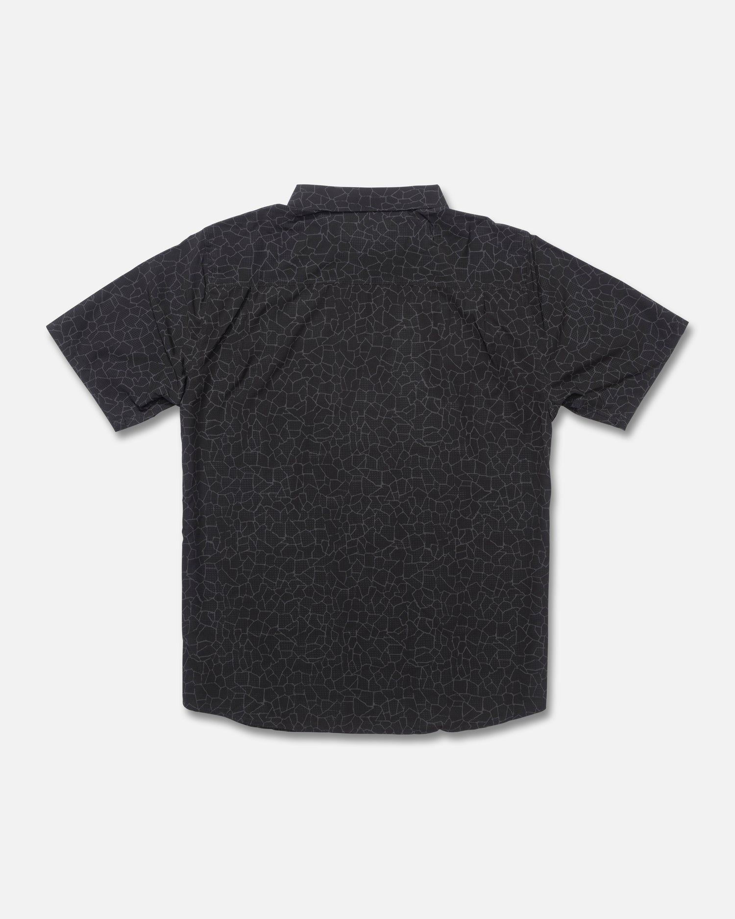 Back view of the Breezer Perforated Polo - Pirate Black
