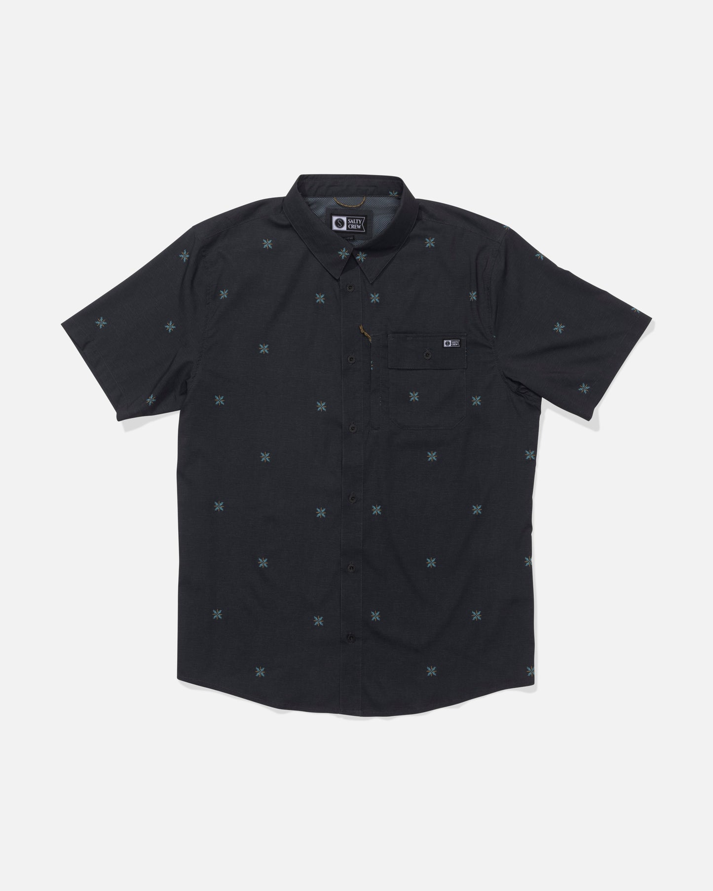 Front view of the Flagship UV Button Up - Phantom. 