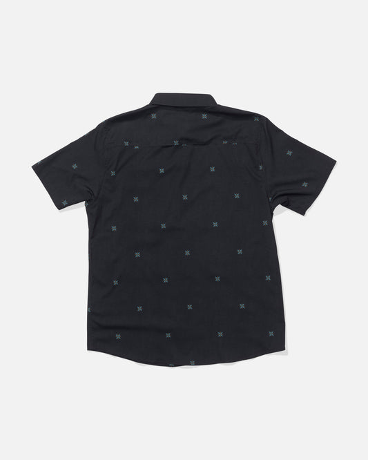Back view of the Flagship UV Button Up - Phantom. 