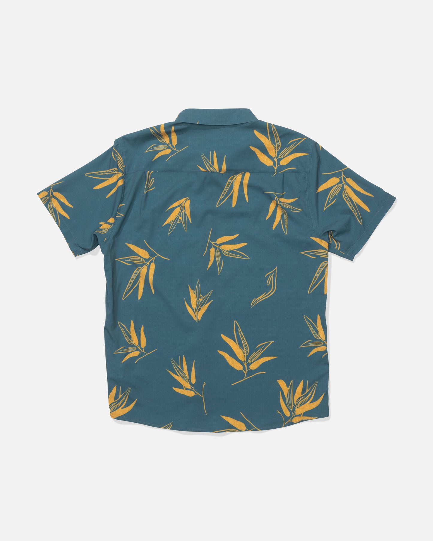 Back view of the Breezer Perforated Button Up - Hydro. 