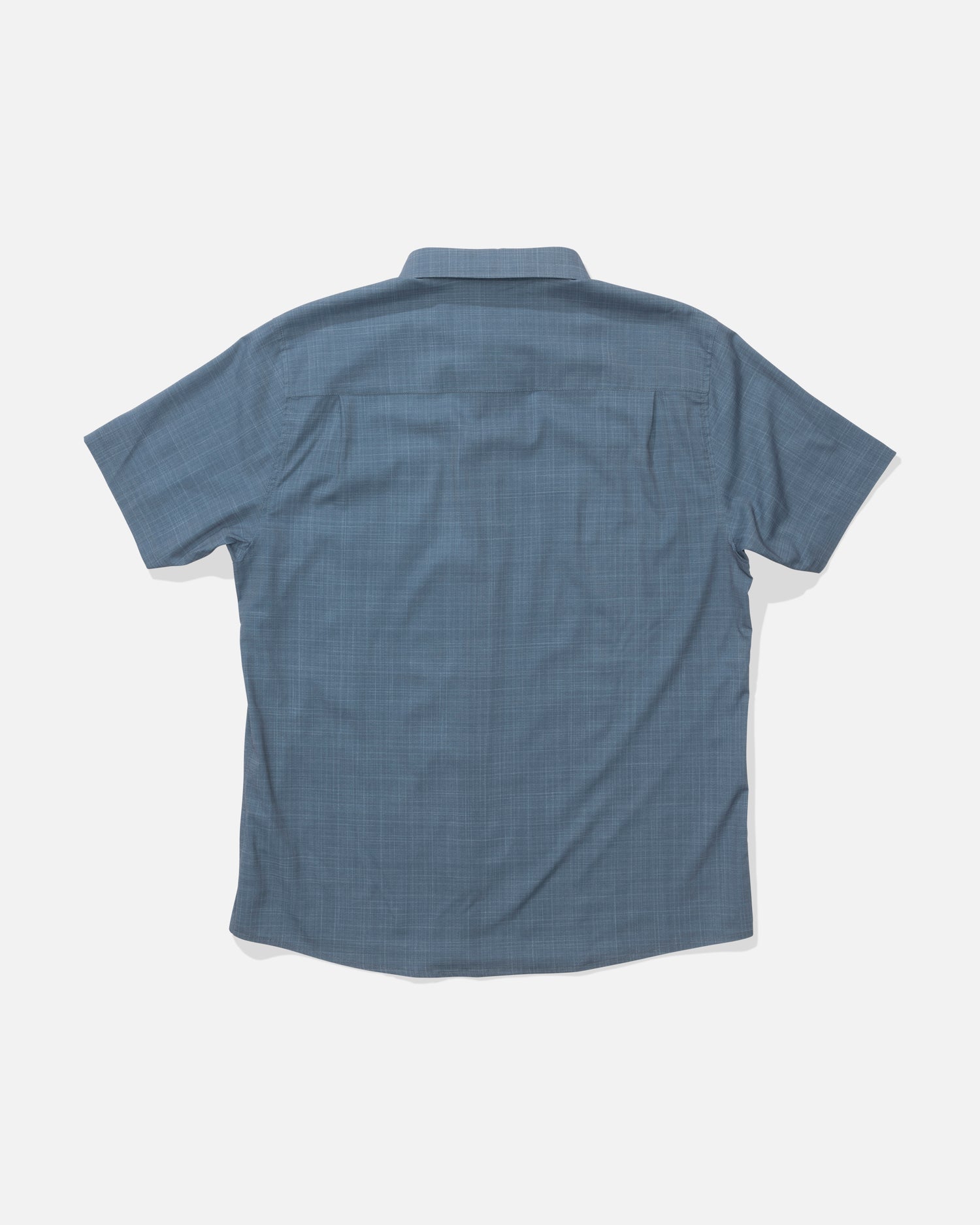Back view of the Breezer Perforated Button Up - Monument. 