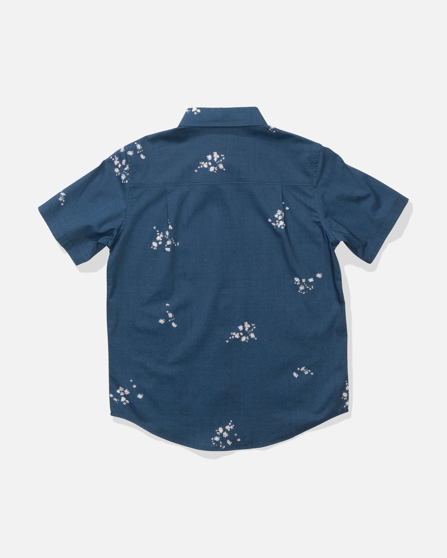 Back view of the Crew Boys Woven - Mid Blue. 