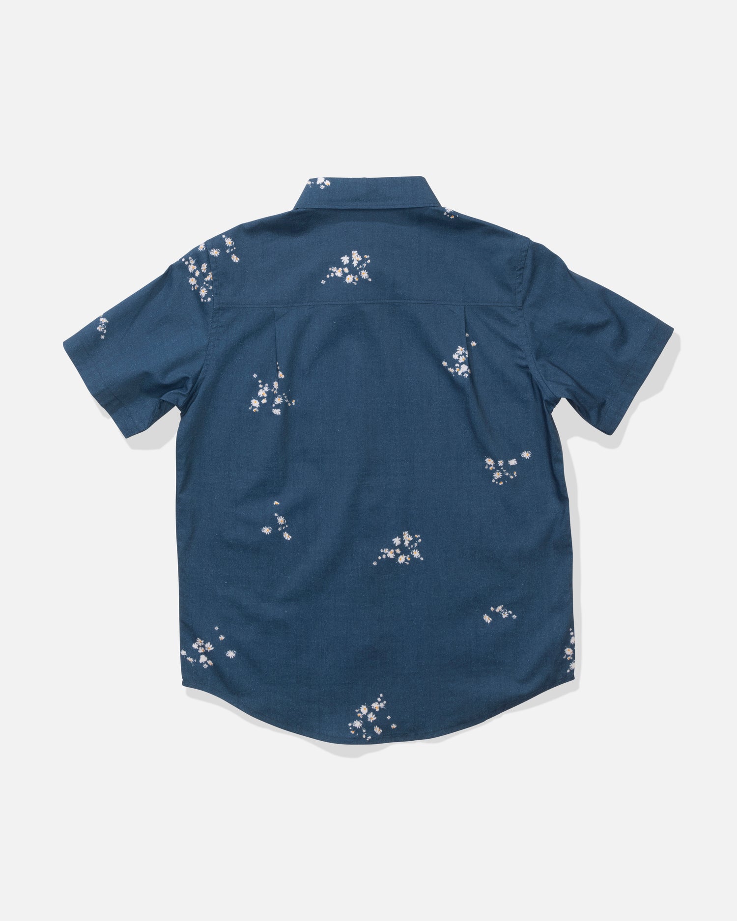 Back view of the Crew Boys Woven - Mid Blue. 