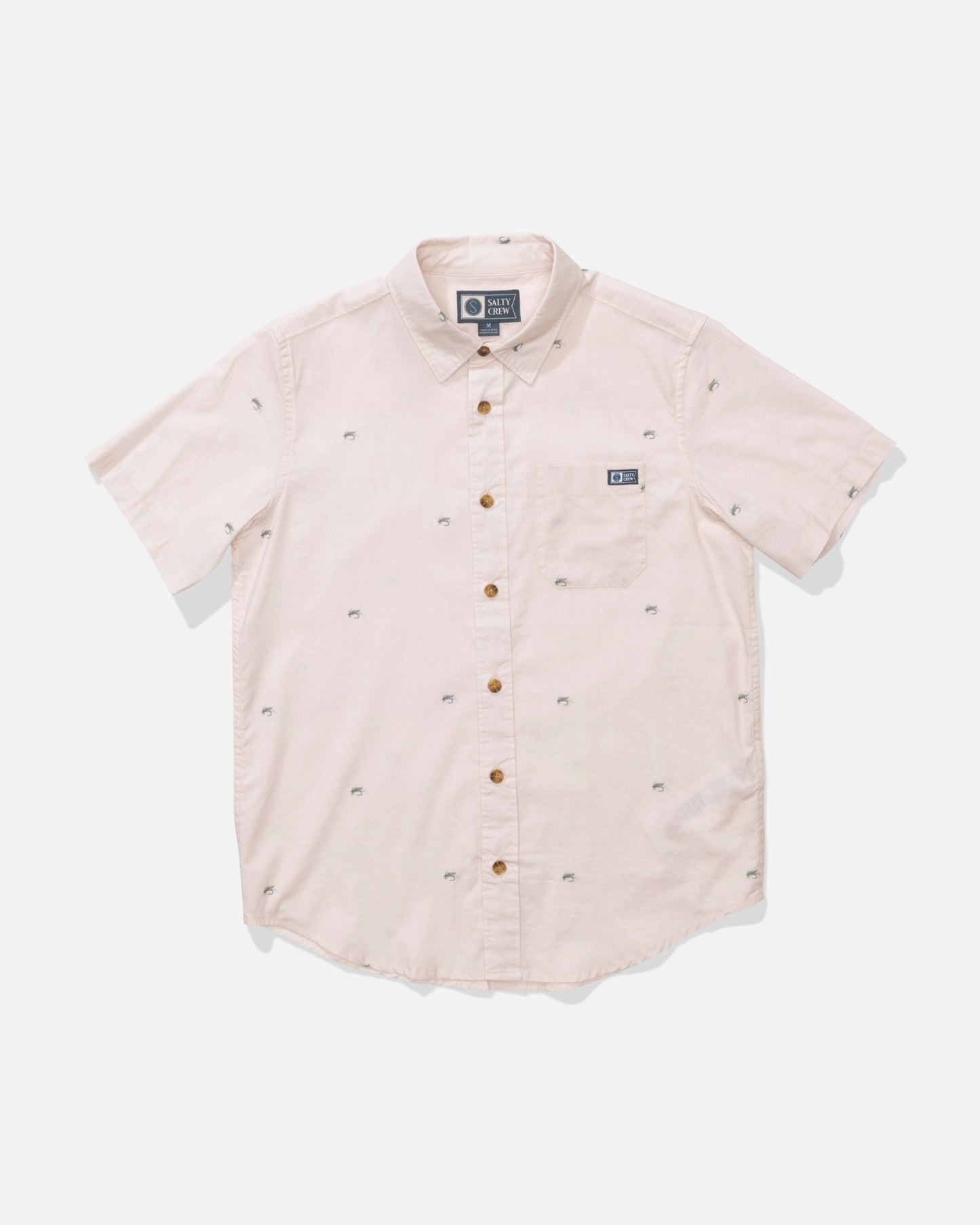 Front view of the Crew Boys Woven - Natural.