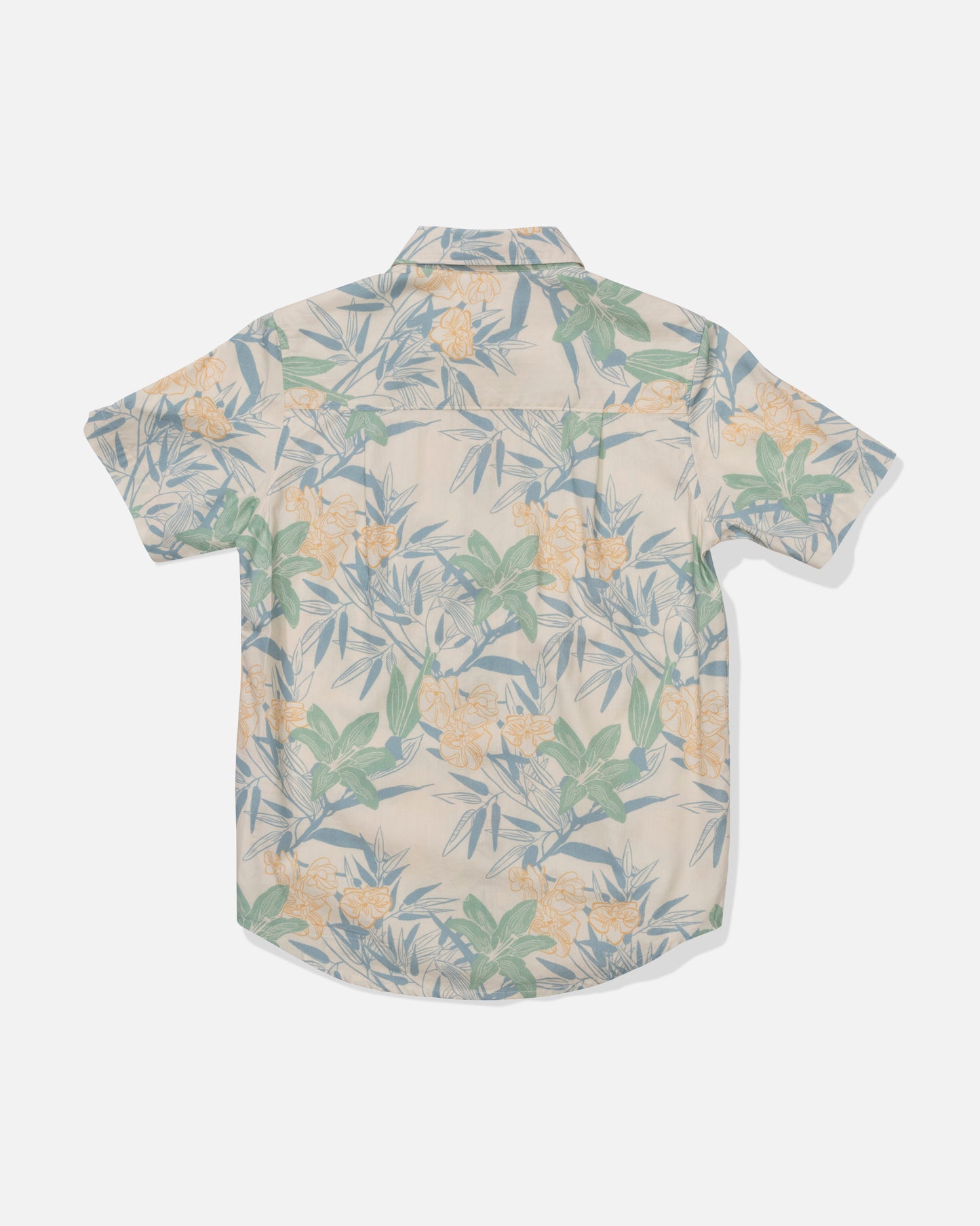 Back view of the Crew Boys Button Up - Off White. 