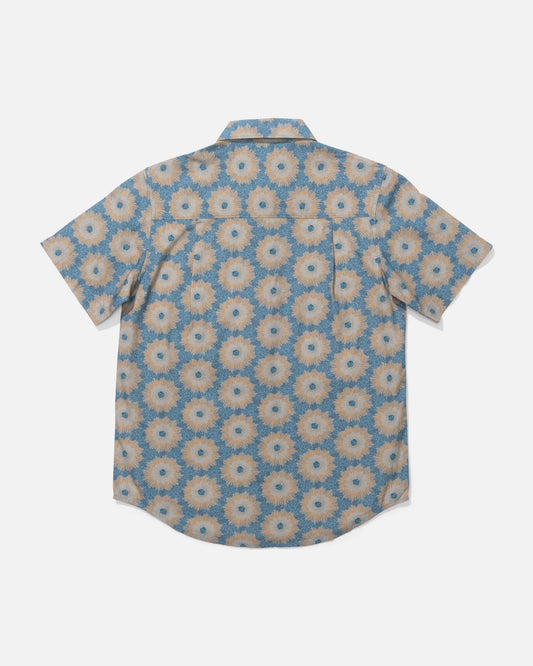 Back view of the Crew Boys Button Up - Slate. 